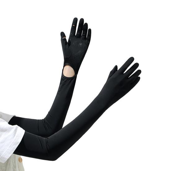 UV Protection Gloves, Full Finger Sun Protection Gloves, Cooling Arm Sleeves, Non-Slip Palm, Ultra Thin Summer Gloves for Women Driving Cycling Hiking