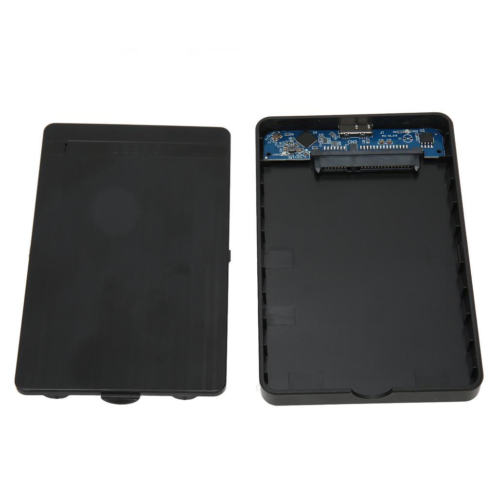 SATA SSD Enclosure 2.5 Inch 1000GB Supported Plug and Play Strong ABS Hard Drive Enclosure for Laptop Desktop (Not