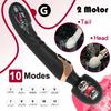 Powerful Dildos Vibrator Dual Motor Silicone Large Size Wand G-Spot Massager Sex Toy For Couple Clitoris Stimulator for Adults