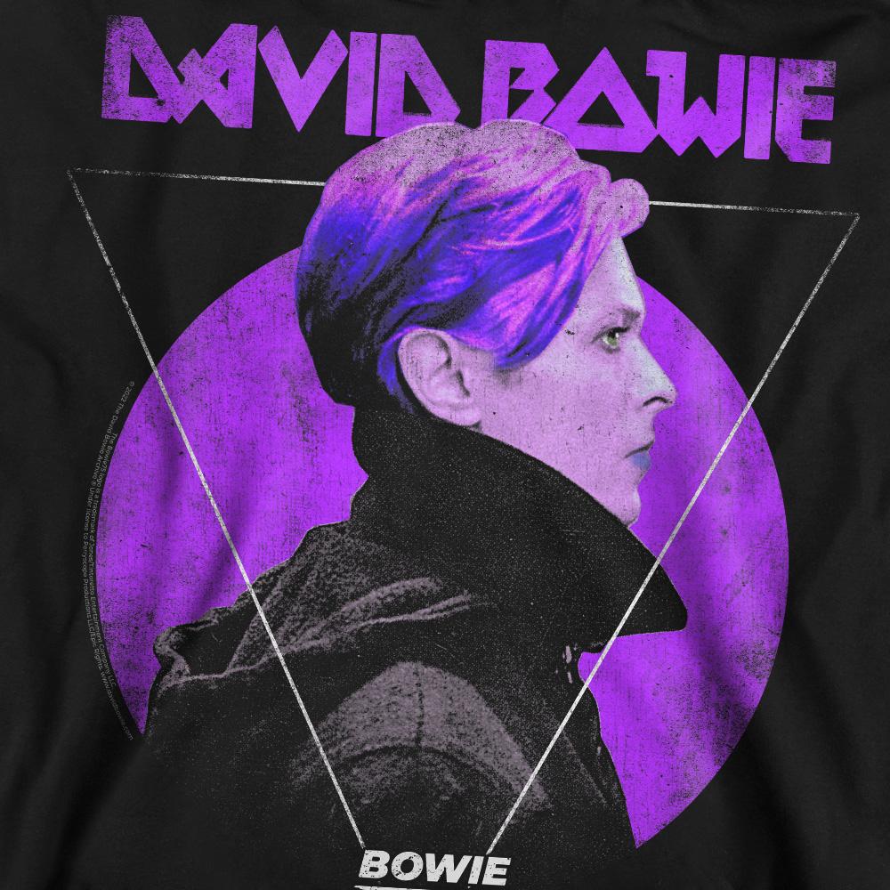 David Bowie Unisex Adult 75 Side Profile Logo Sweatshirt
