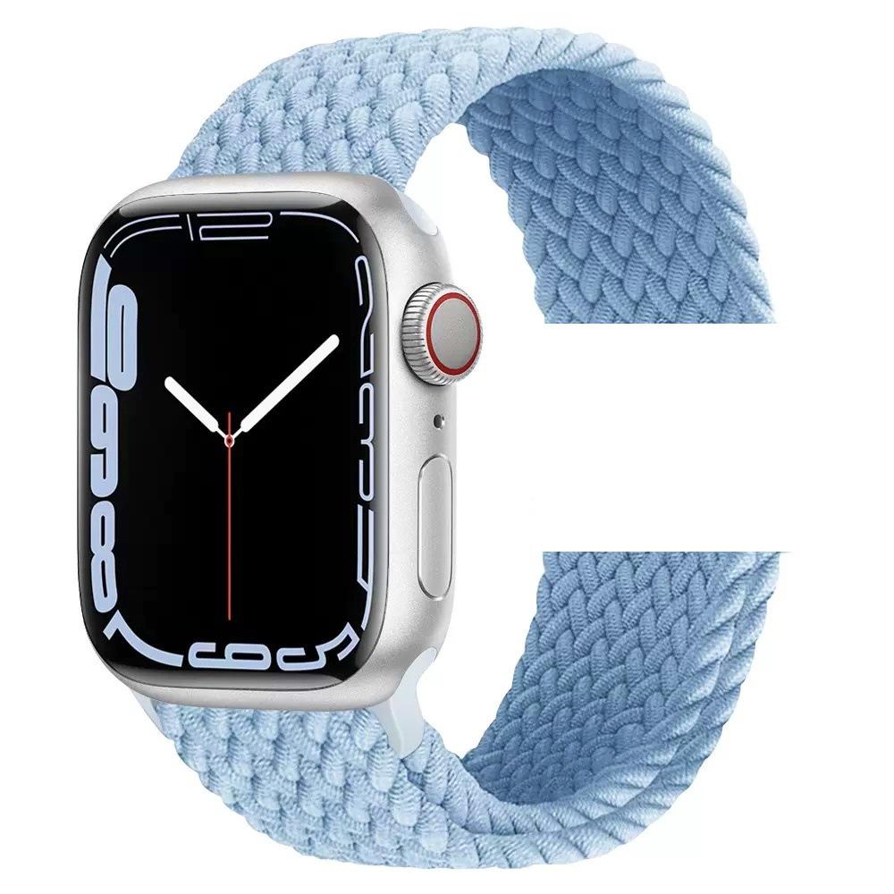 Elastic Woven Nylon Strap for Apple Watch Series 4-10 & Ultra 2