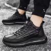 New Men Leather Surface Casual Sneakers, Trendy Korean Style Versatile Dad Shoes for Men