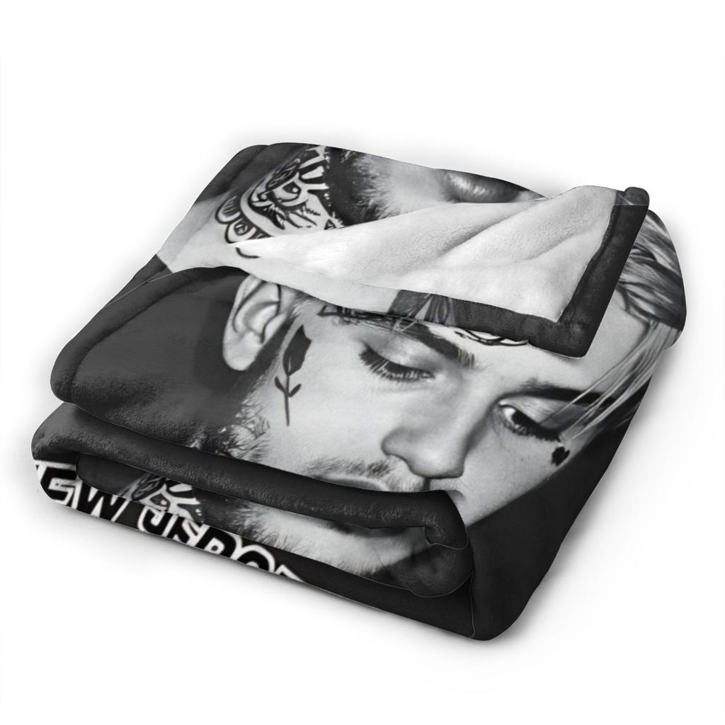 Super Soft Blanket Airplane Travel Lil peep Hot Singer Throw Blanket  Flannel Bedspread For Bedroom Aesthetic Sofa Bed Cover
