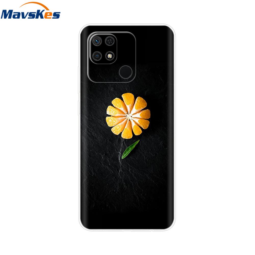 For Redmi 10C Case Clear Heart Flower Soft Silicon Phone Cover For Xiaomi Redmi 10C Coque redmi10C 10 C Fundas Bumper Shockproof