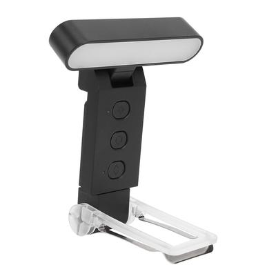 Luz de leitura para livro USB recarregável dobrável LED 6 níveis de brilho 5 cores temporizador atraente