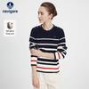 Women's Striped Round Neck Knit Sweater