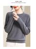 2025 Versatile Loose-Fit Wool Sweater: Slimming, Solid Color, Perfect for Autumn & Winter