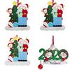 Colorful 2020 Christmas Tree Ornament Quarantine Family Xmas Lockdown Decoration For Lasting Memories