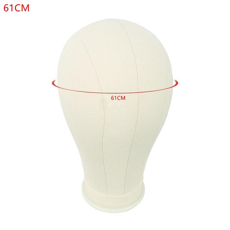 1Piece Canvas Head Mannequin Head With Stand Wig Model With Mount Hole For DIY Wig Making