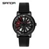 Sanda Meilleure Vente 1088 Montre pour Adolescent: Personnalisé, Cadran Rotatif 3D, Tendance, Quartz Étanche.
