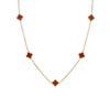 9MM Four-leaf Clover Shell Necklace 5 Flowers Women's Light Luxury All-match Clavicle Chain Necklace