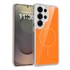 For Samsung Galaxy S26 Ultra S26 Plus Case Magnetic Transparent Clear Hard PC Back Anti-fingerprints Wireless Charging Cover