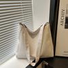 Fashion Trend Solid Color Woven Pattern Tote Bag Casual Versatile Large Capacity Simple Shoulder Armpit Bag Crossbody