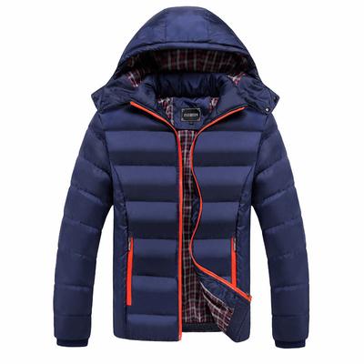Herren Herbst und Winter Übergröße Locker Verdickt Daunenjacke Freizeit Kapuze Warm Oberbekleidung