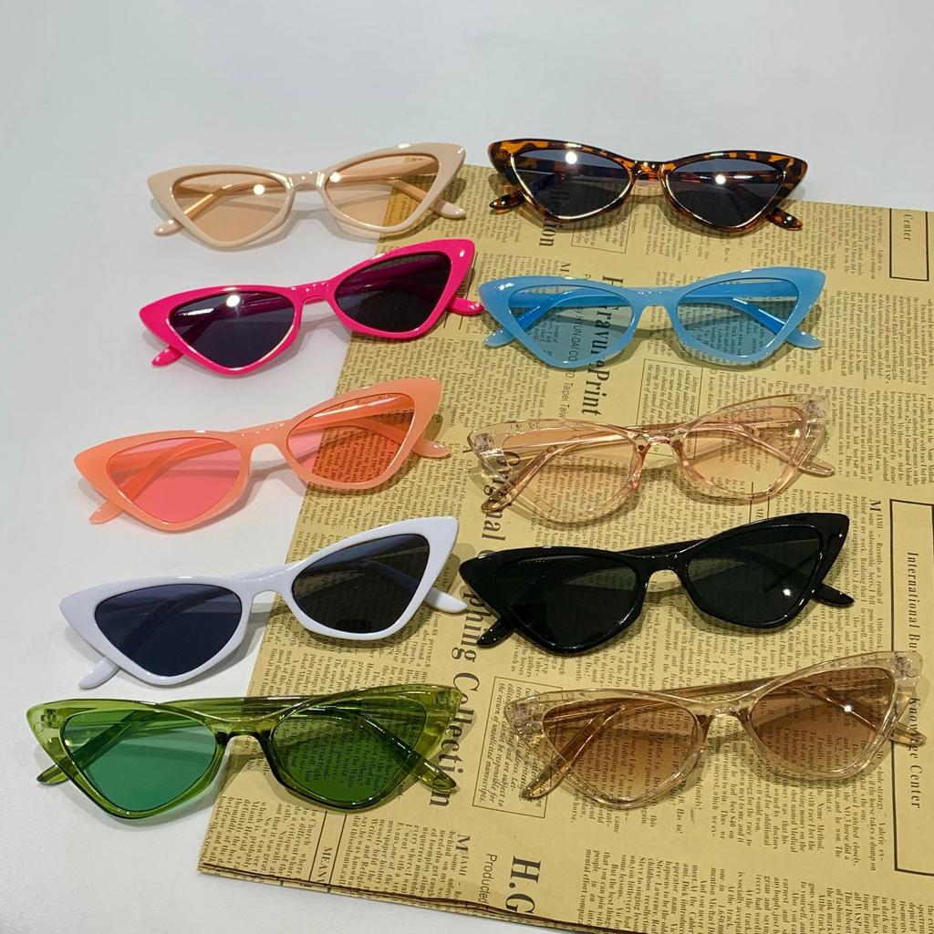 Small Frame Vintage Square Sunglasses Women Men Cat Eye Sun Glasses Eye Glasses Goggle Square Triangle Sunglasses