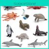 Detailed Plastic Ocean Animal Figurines Set With Whales Dolphins Sea Lions And Octopus Ideal For Collectors And Kids