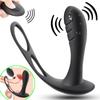 Mannlig Prostata Massasje Vibrator Anal Plugg Trådløs Kontroll Bruk Silikon Stimulere Massasje Forsinkelse Ejakulasjon Ring Leke for menn