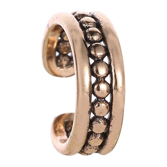 

1 шт. Жіночі металеві кулькові вушні манжети з кліпсою на хрящі Сережки без пірсингу Ювелірні вироби золотистий