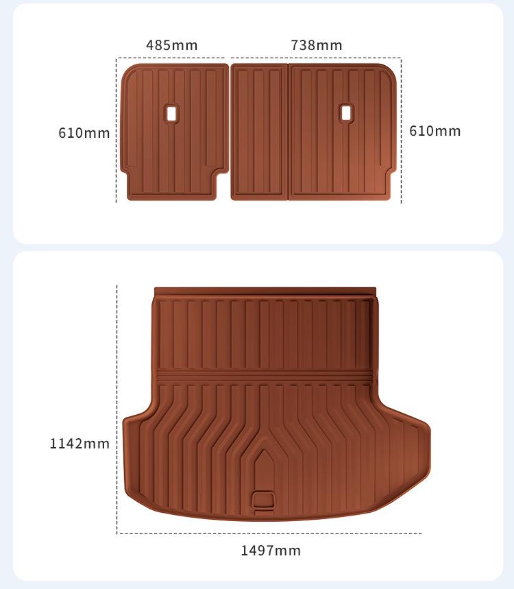 AITO M8 TPE Mats: Floor, Seat Back, Trunk for 25 Models