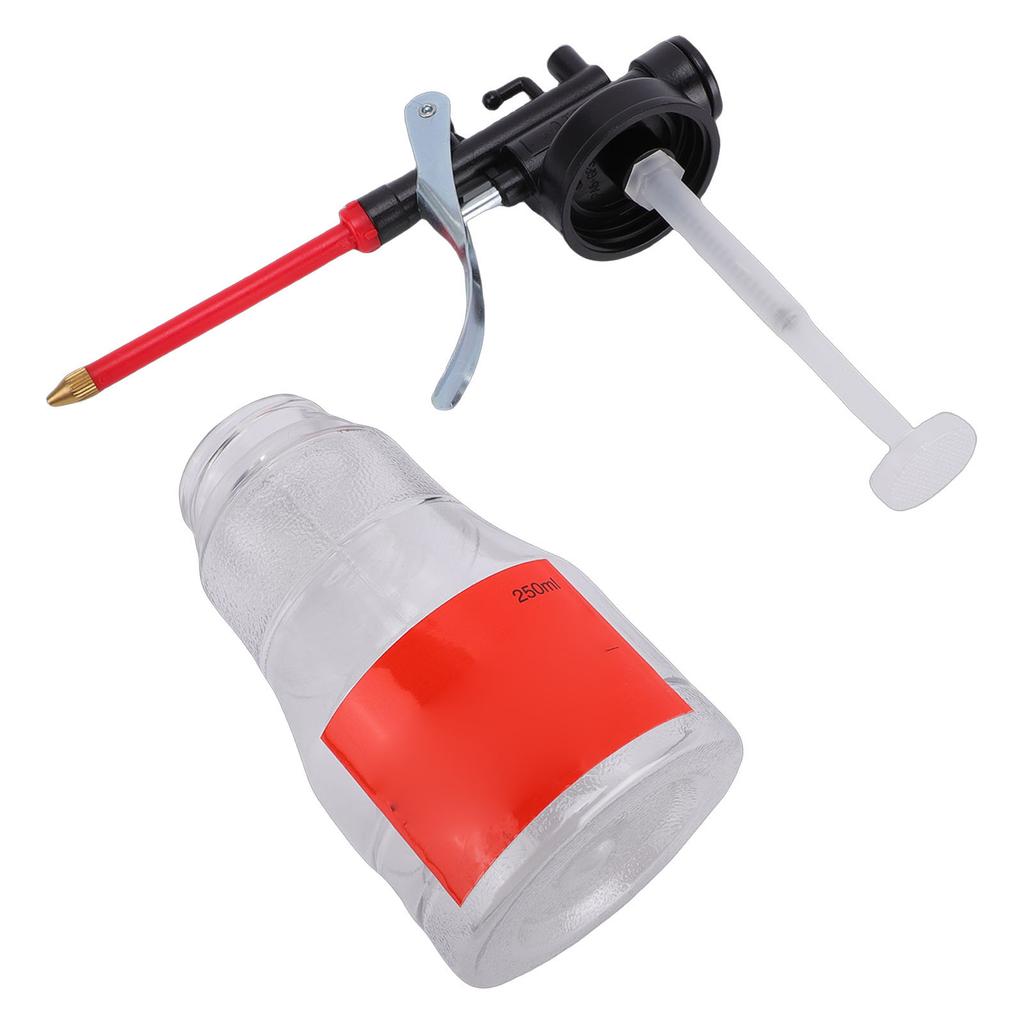250ml High Pressure Oil Can Hand Pump Oiler PET Plastic Lubrication Oil Bottle with Long Flexible Nozzle