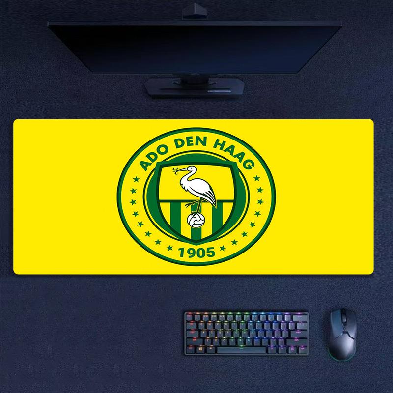 ADO Den Haag Print  Cushion Non-slip Laptop Tablet Big Mousepad XXL Mat Mini PC Playmat With Lock edge