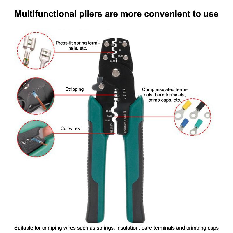 Insulated Terminal Block Set with Crimping Pliers 102/280Pcs Durable Electrical Connectors Kit for Home Car Repair