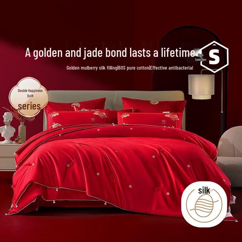 

Mercury Home Textiles Antibacterial Mulberry Silk Two-in-One All-Season Quilt