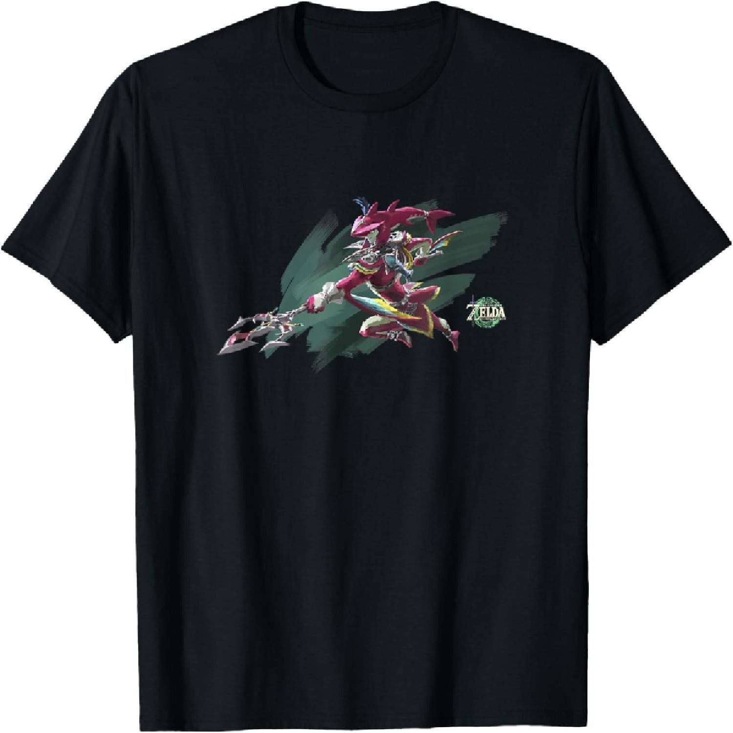 The Legend of Zelda_ Tears of the Kingdom Sidon Hyrule Badge T-Shirt S