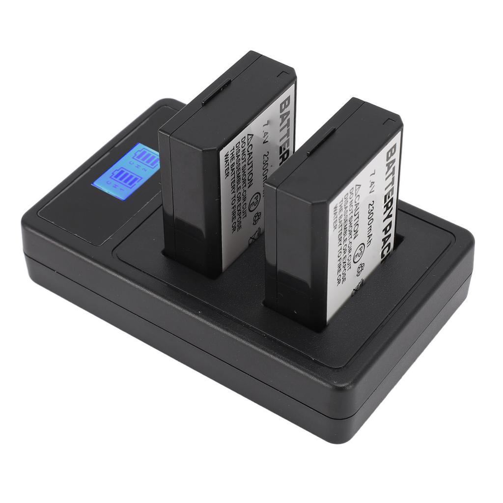 Camera Battery 2300mAh with Charger Portable for KISSX50 X70 T5 T3 T100 4000D 3000D 2000D 1500D