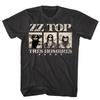 ZZ Top Tres Hombres Obal alba Pánské tričko Rocková kapela Vousy Koncertní turné Merch