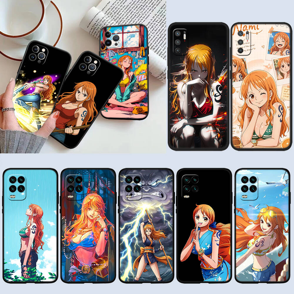 One Piece Nami Phone Case for Samsung S20 S21 S21S S22 S23 S24 FE Ultra Plus Lite F06 F16 M06 M16 M56 A07 A17 A36 A37 A55 A57