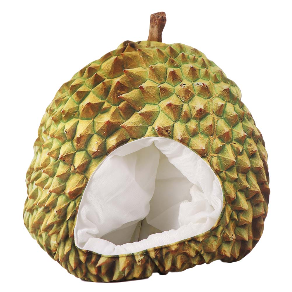 Comfortable Simulation Durian Hat Soft Cartoon Plush Hat Durian Headgear Cross-dressing Shows