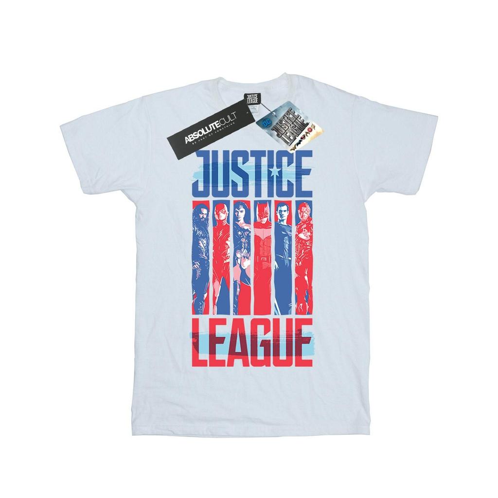 DC Comics Boys Justice League Movie Team Flag T-Shirt
