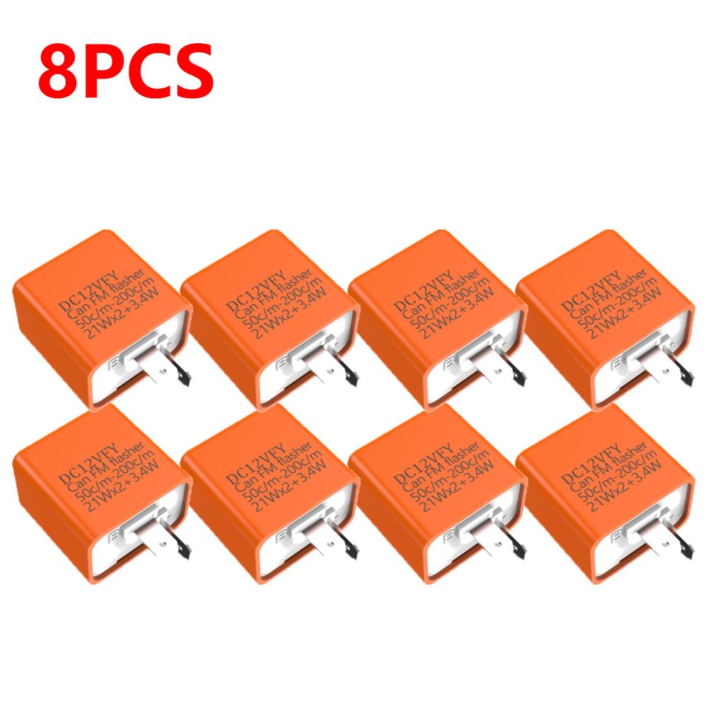 20-1pcs Fix Motorcycle Flasher High Power DV 12V Relay Adjustable Motorbike Flasher Multiple Protection LED Turn Indicator