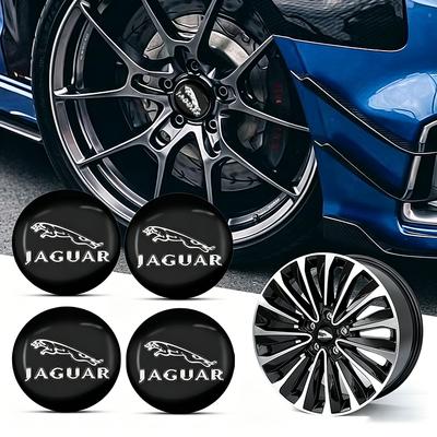 4pcs Car Wheel Center Hub Center Cap Rim Hub Dustproof Cover Emblem Sticker For-XE XF XJ B99 X-TYPE F-PACE I-PACE E-PACE S-TYPE C- X75 E-TYPE