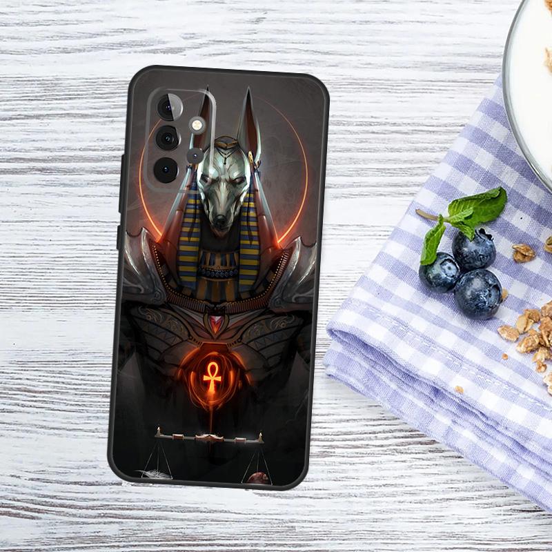 Egypt Nefertiti Anubis Ankh Case For Samsung Galaxy A52 A32 A12 A14 A34 A54 A53 A33 A13 A51 A71 A15 A25 A35 A55 Cover