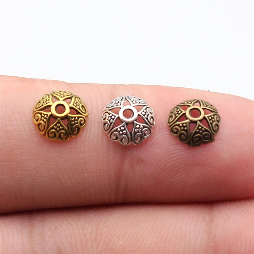 Small Bead Cap Spacer End Caps Antique Bronze Zinc Alloy Jewelry Making Craft Part As DIY Bead Cap