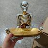 2025 Halloween Skeleton Candy Bowl Scary Resin Serving Bowl for Workplace Kitchen Cookie Fruit Jewelry Snack Dishes