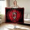AC Milan Print Flannel Blanket High Quality Warm Comfortable Cover for All Seasons Perfect for Gifts Home Decor
