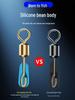 Quick Clip Silicone Leader Connector Set: Instant Change Figure-8 Ring for Power Fishing Gear
