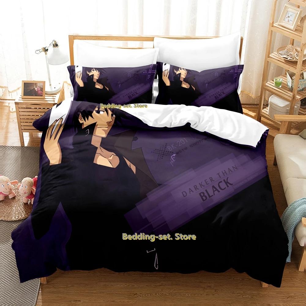 Comfortable Anime Print Bedding Set With Duvet Cover And Pillowcases Single Twin Full Queen King Sizes For Adults And Kids