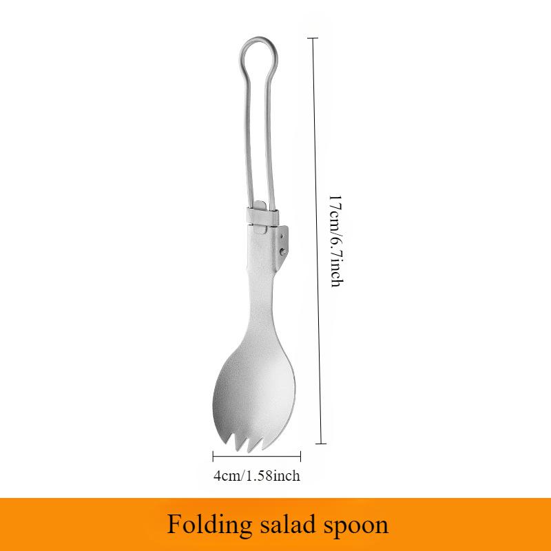 Pure Titanium Outdoor Portable Snow Bowl Folding Bowl Tableware Rice Bowl Camping Picnic Special Tableware