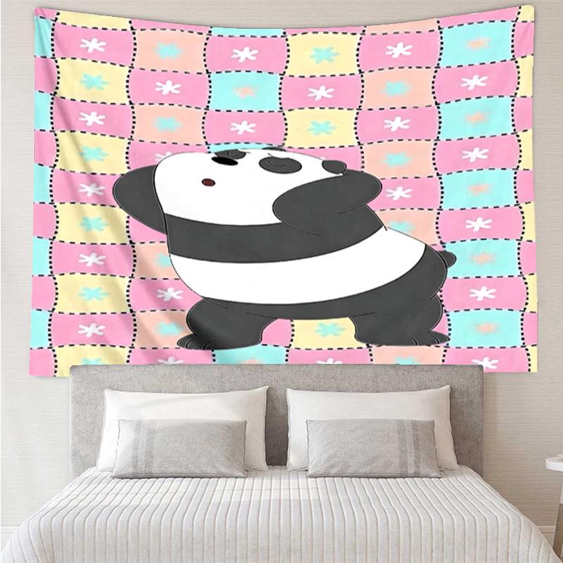 1PC Nightly Friends bears Adventure K-pop music group Tapestry Accessories for Bedroom,Livingroom, dormitory Room Wall Decor Fan Birthday Gifts