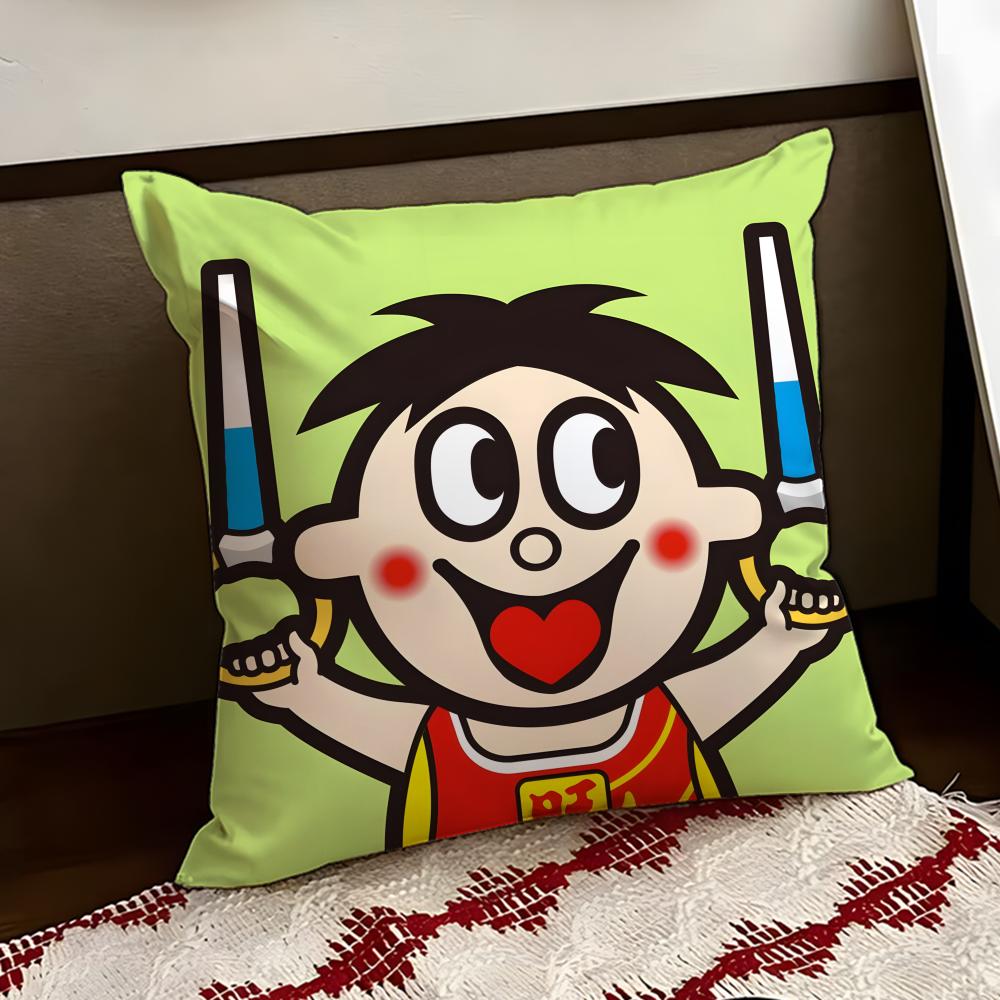 cartoon WWangzai Cushion Cover Reversible Soft Durable Pillow Cover Home  Car MultiScene Use for Daily Comfort