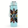 1PC Multicolor Mandala Flower Graphic,750ml Color Plastic Sports Water Bottle,Leakproof Flip Straw Lid,Suitable for Sports Office Home Use
