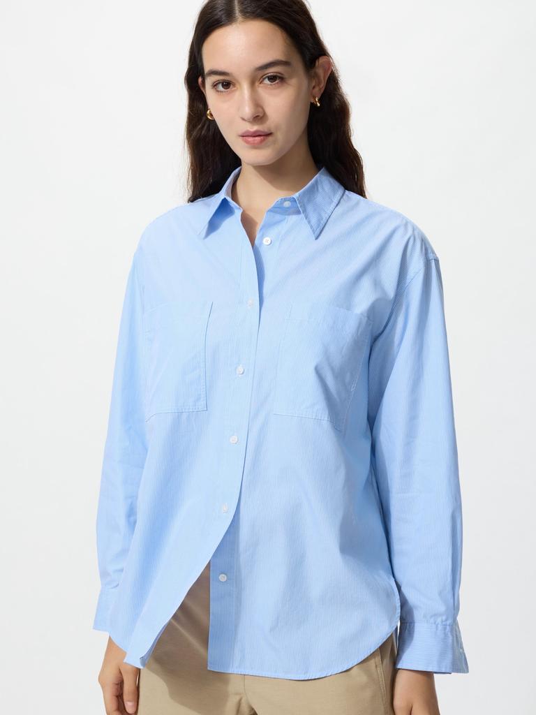 Uniqlo Cotton Oversized Shirt  Long Sleeve 