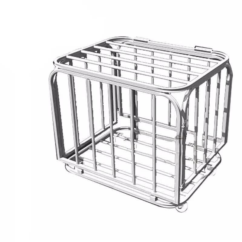 Rolling Basketball Storage Cart
