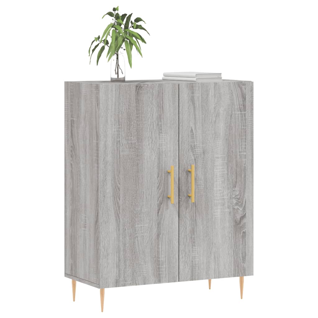 Vidaxl Cabinet, Sonoma Grey Oak, 69.5X34X90Cm, Wood-Based Material