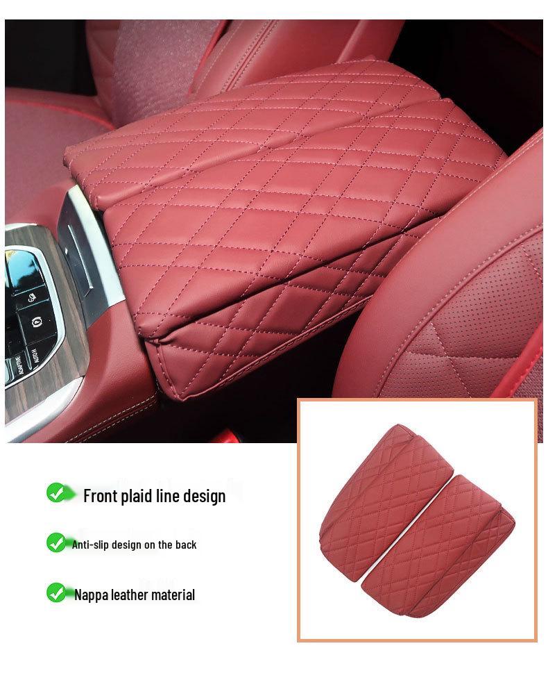 BMW X5/X6/X7 Armlehnenbox Lederbezug – Zentraler Höherer Polster für Innenraummodifikation.