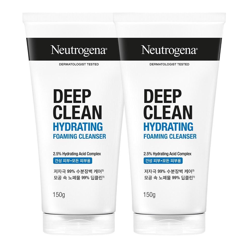

Увлажняющая пенка для глубокого очищения Neutrogena Deep Clean, 150 г, 2 шт.